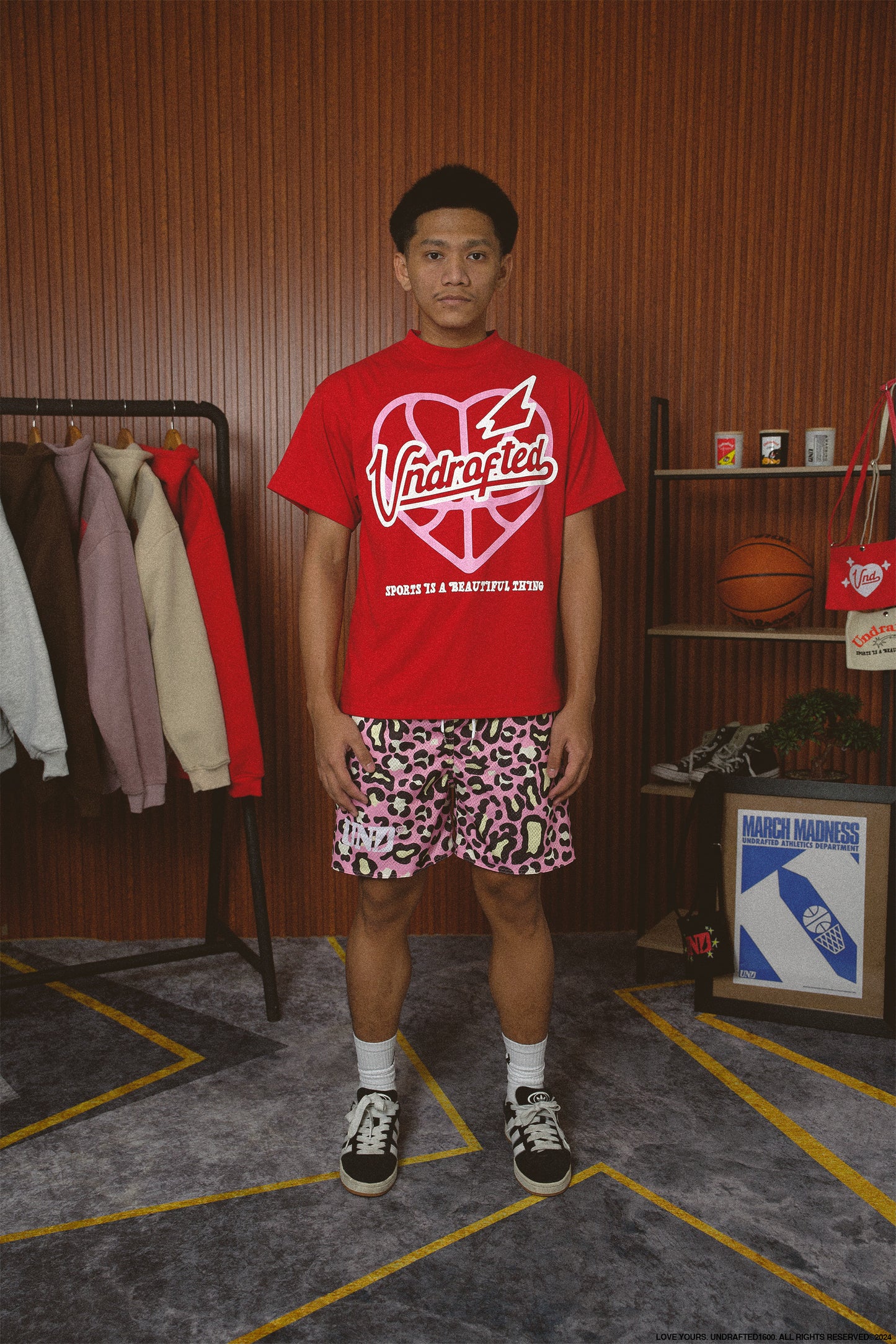 UND Emblem Tee Red