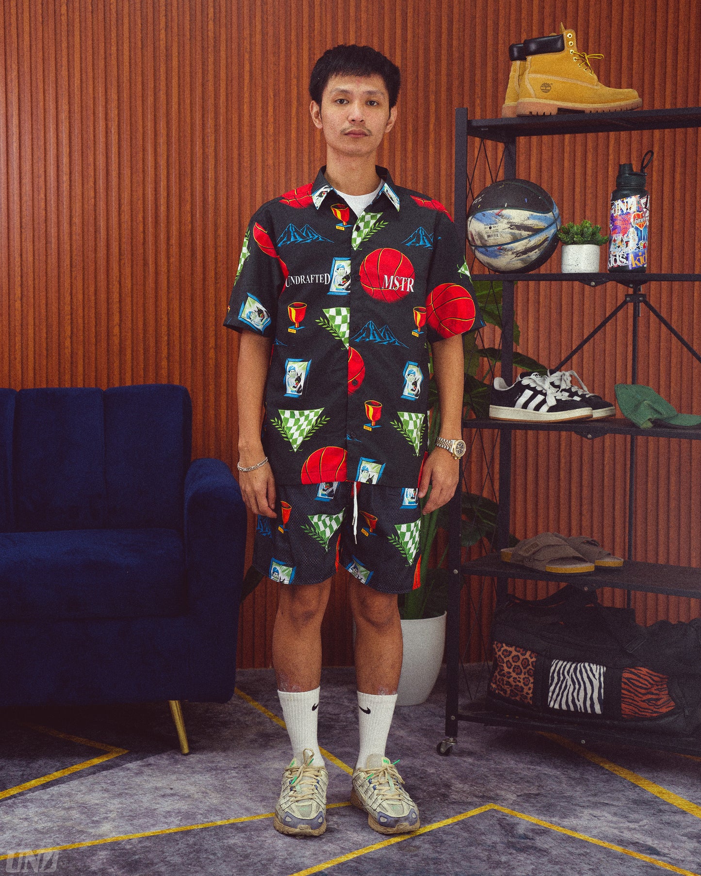 UNDxMSTR Peak Button Up Polo