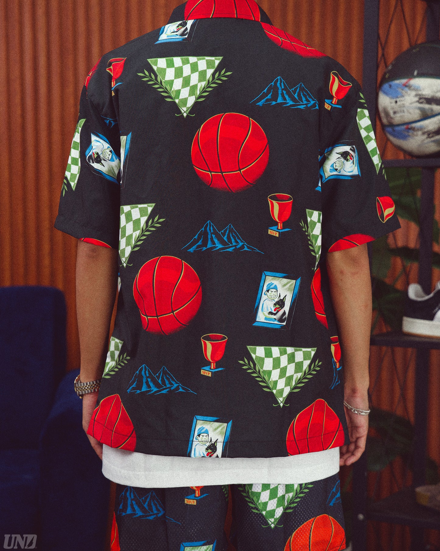 UNDxMSTR Peak Button Up Polo
