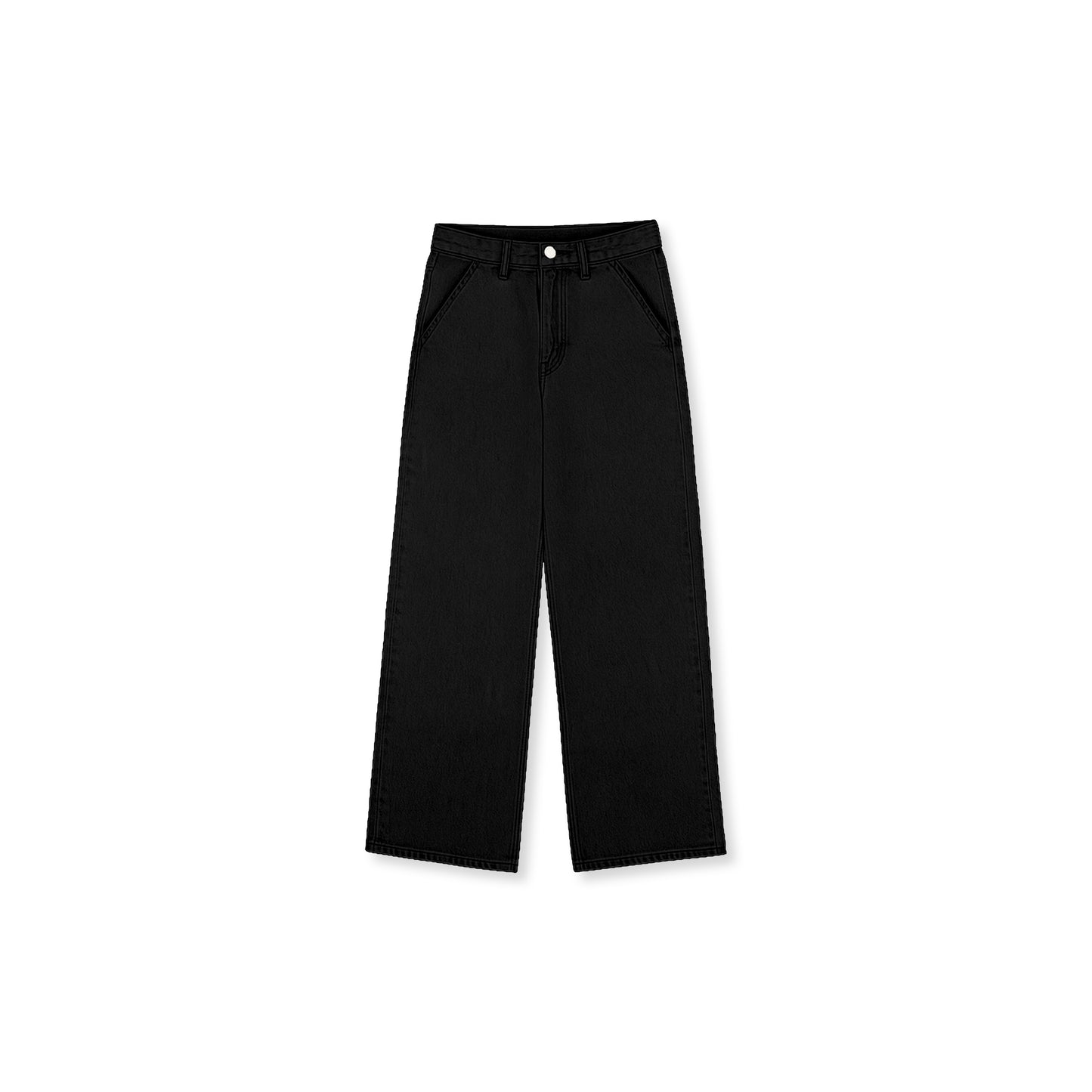 UND1600 Black Denim Pants