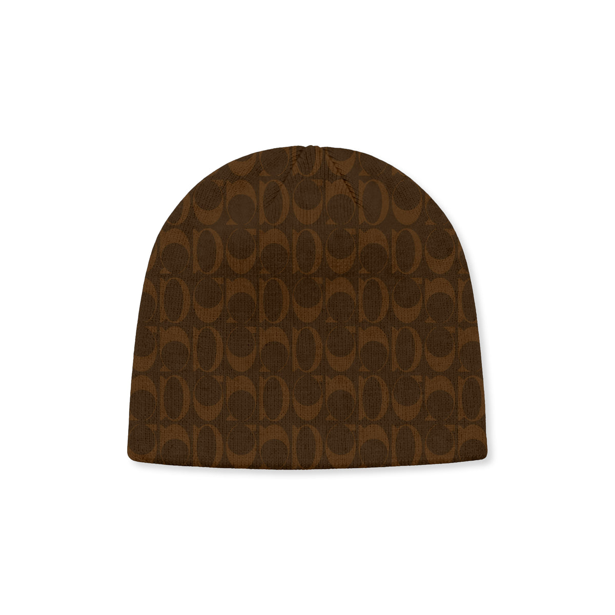 UND Monogram Brown Knit Beanie