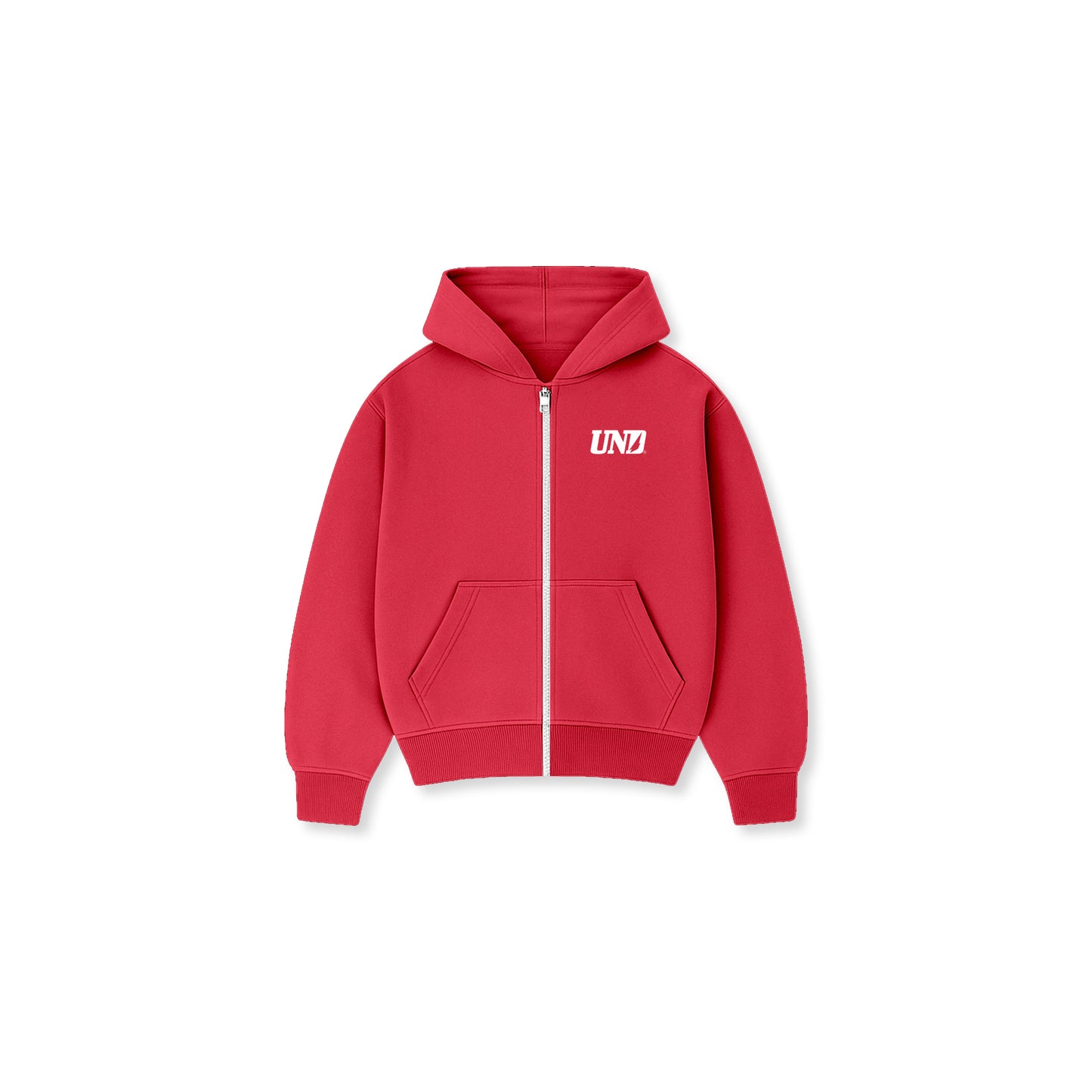 BIGO Zip Up Hoodie in Coke Red