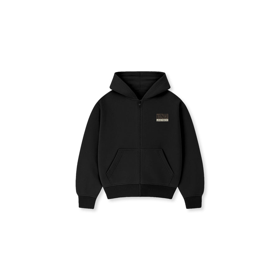 ALPINE Zip-up Hoodie Black
