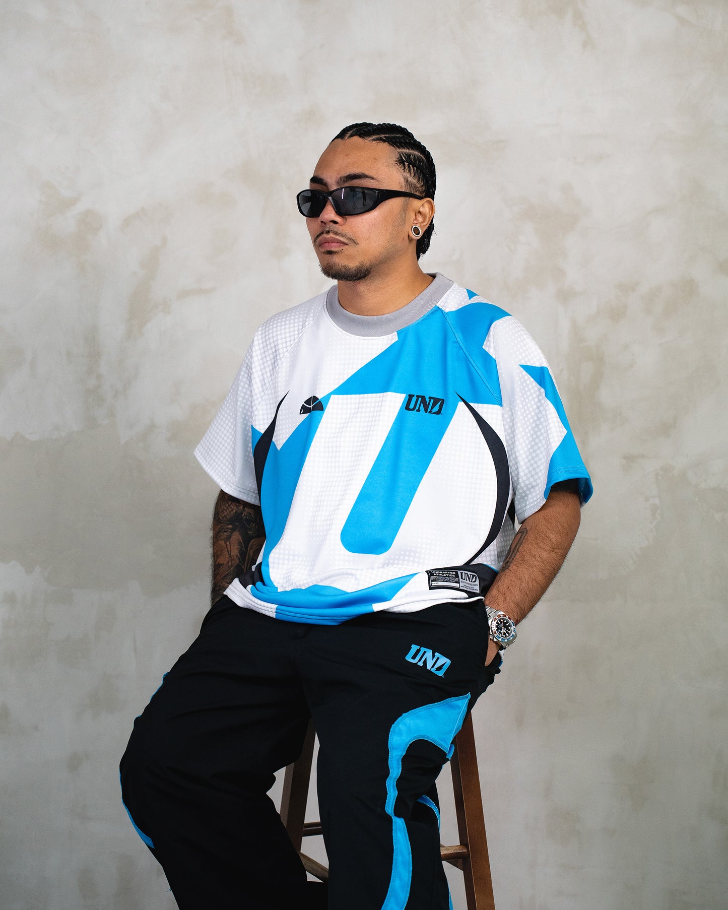 Ripple Athletic Jersey Tee Black/Grey