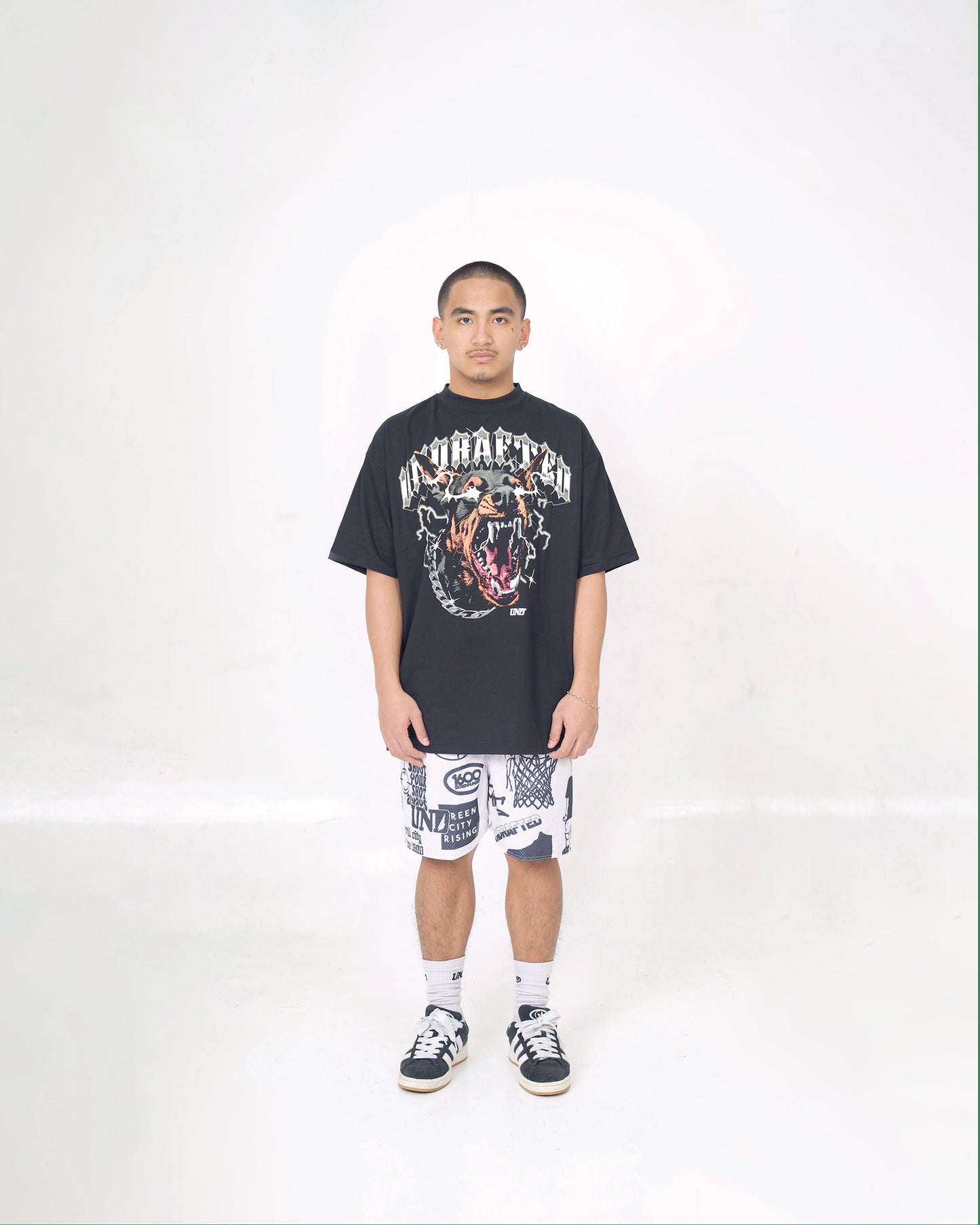 Trad White Mesh Shorts