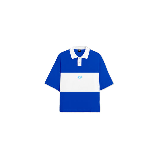 Classic Boxy Polo Shirt 2-Tone in Blue (WOMENS)