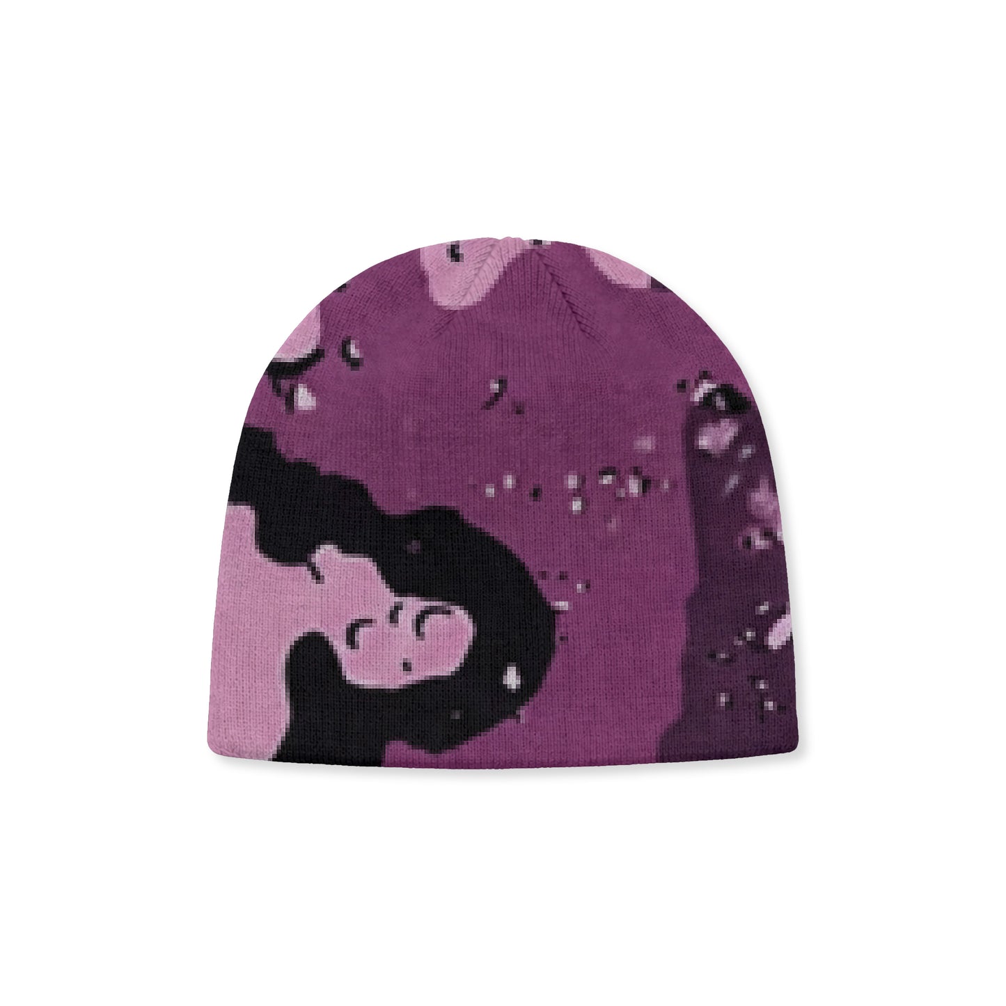 Yank Pink Camou Knit Beanie