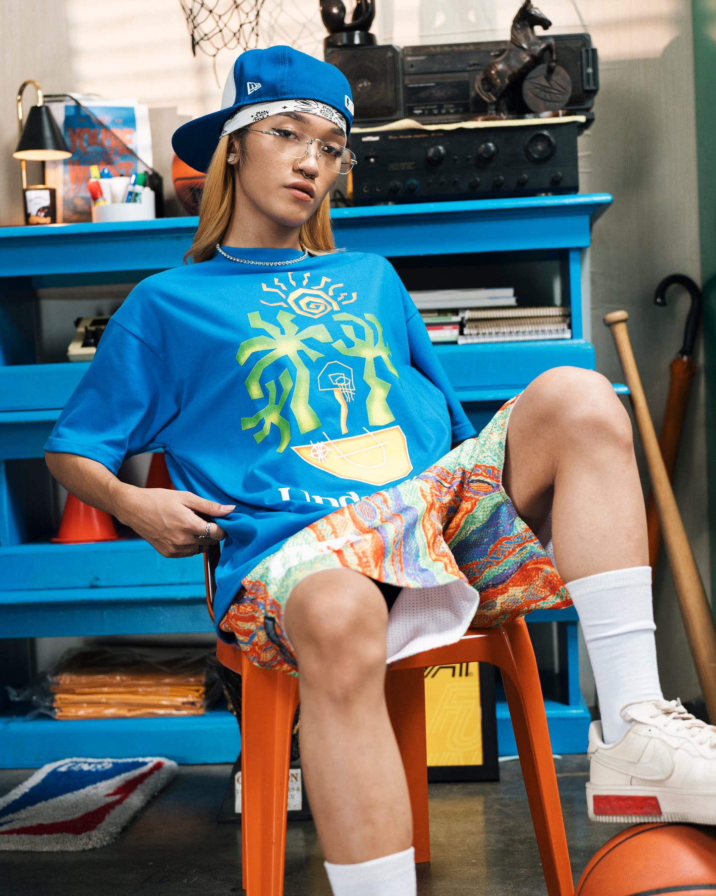 Long Beach Tee Blue