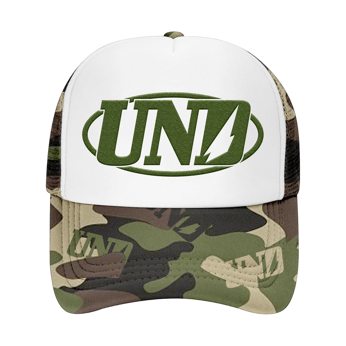 UND Forest Camou Trucker Cap