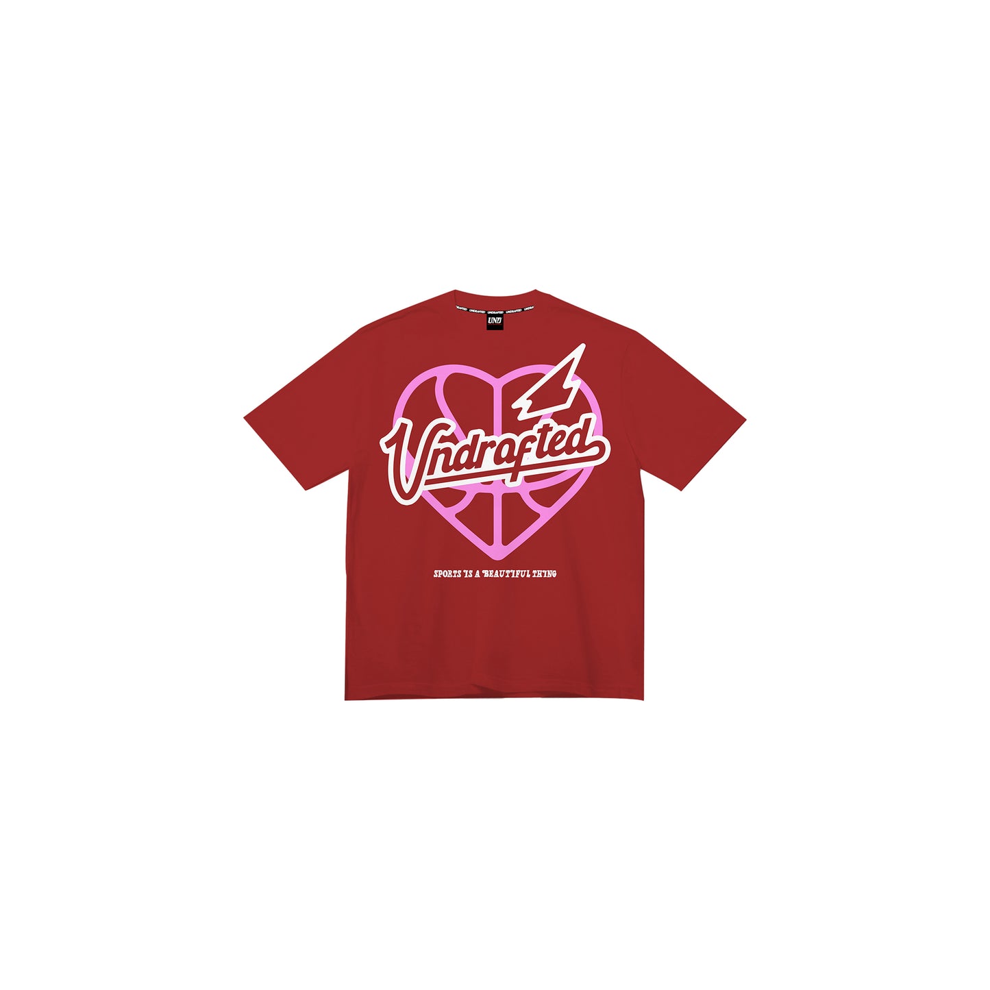 UND Emblem Tee Red