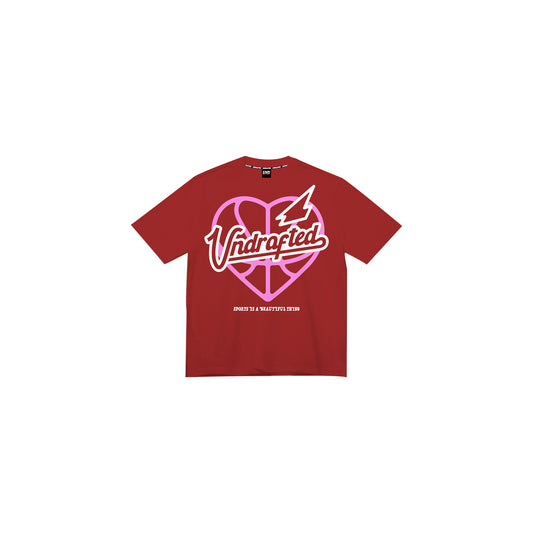 UND Emblem Tee Red