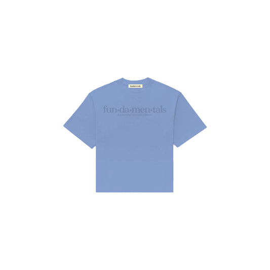 Fundamentals Define Boxed Tee Aqua