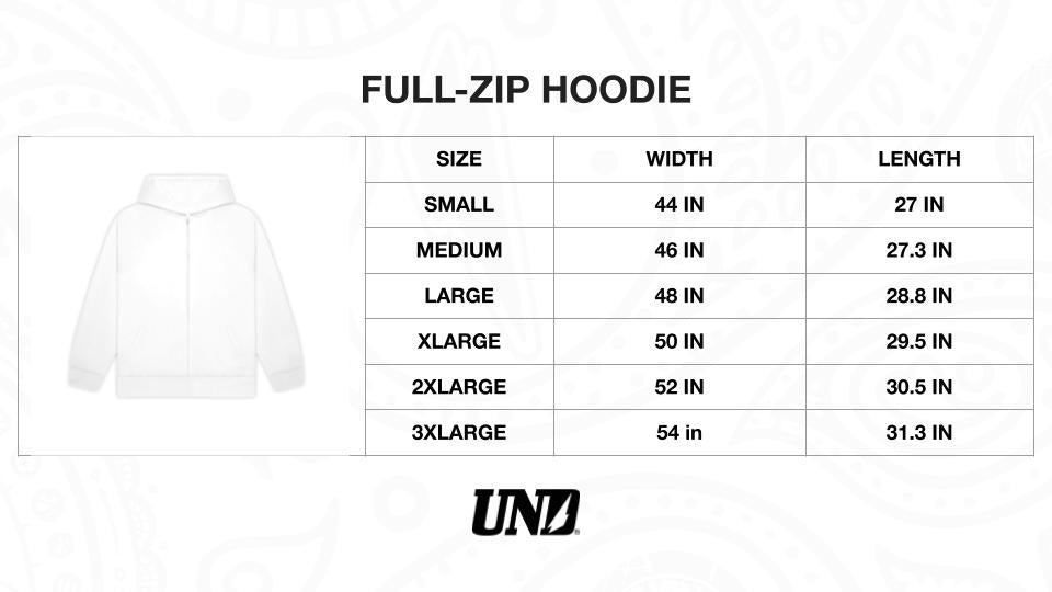 UND1600 Athletics Full-Zip Hoodie Black