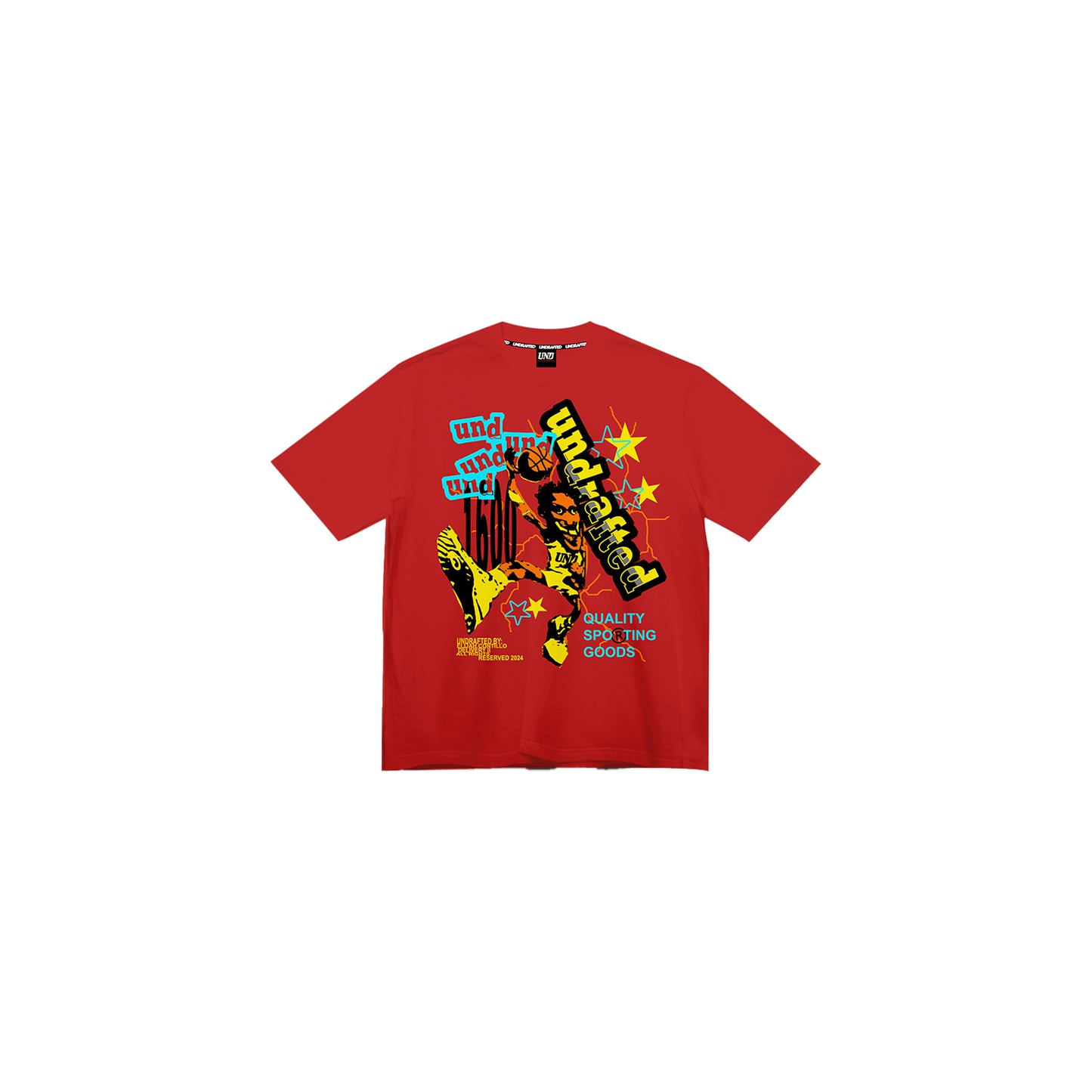 Violate Tee in Coke Red