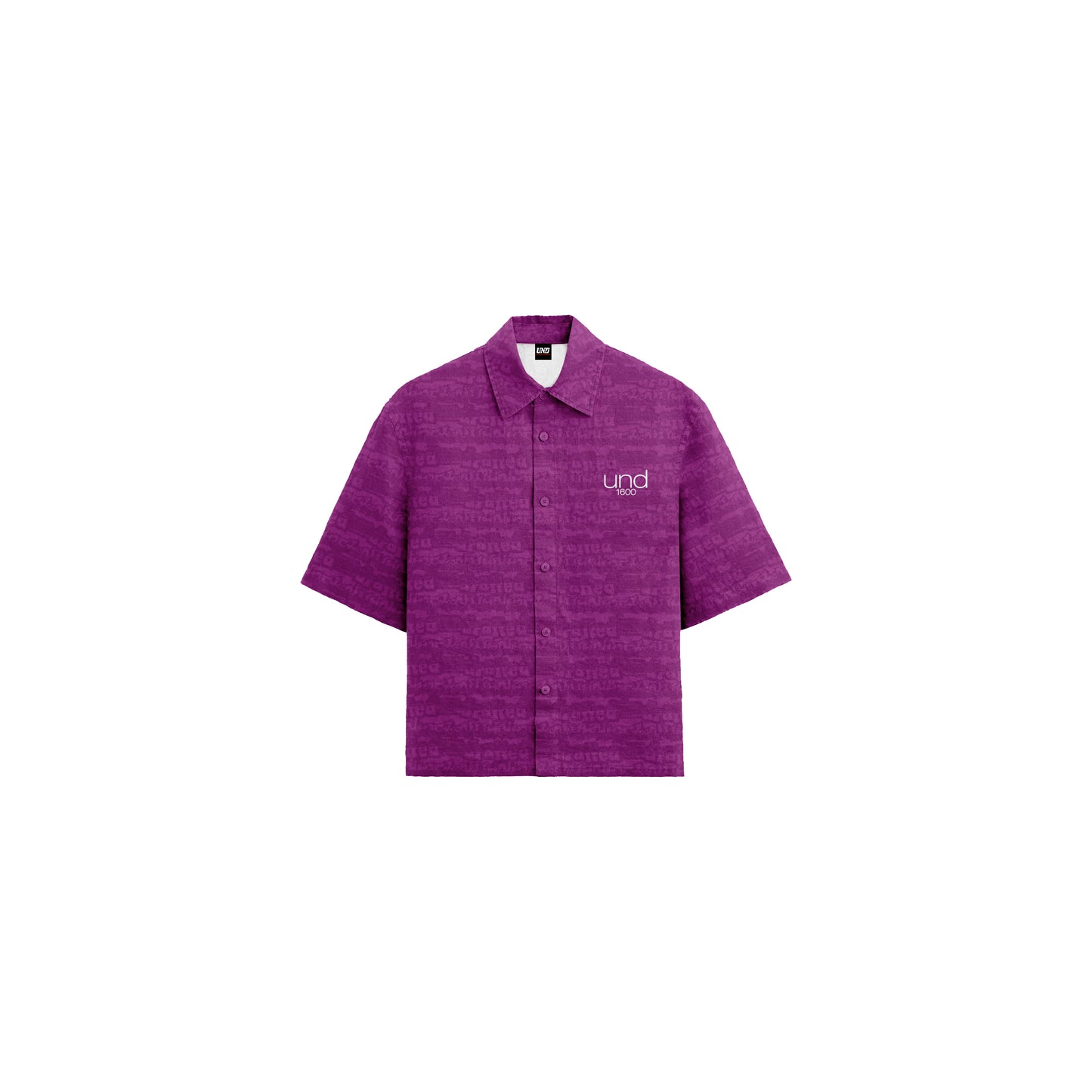 Writings Button Up Polo in Fuschia