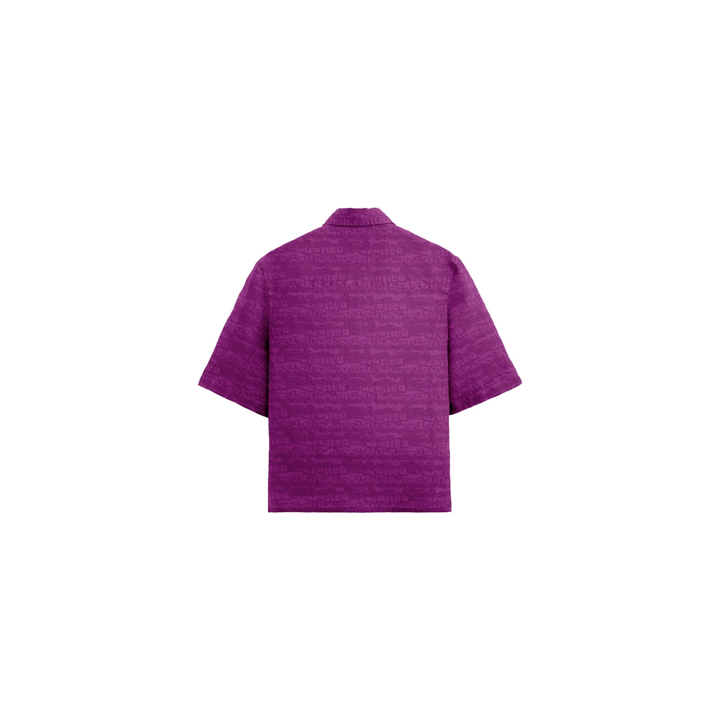 Writings Button Up Polo in Fuschia