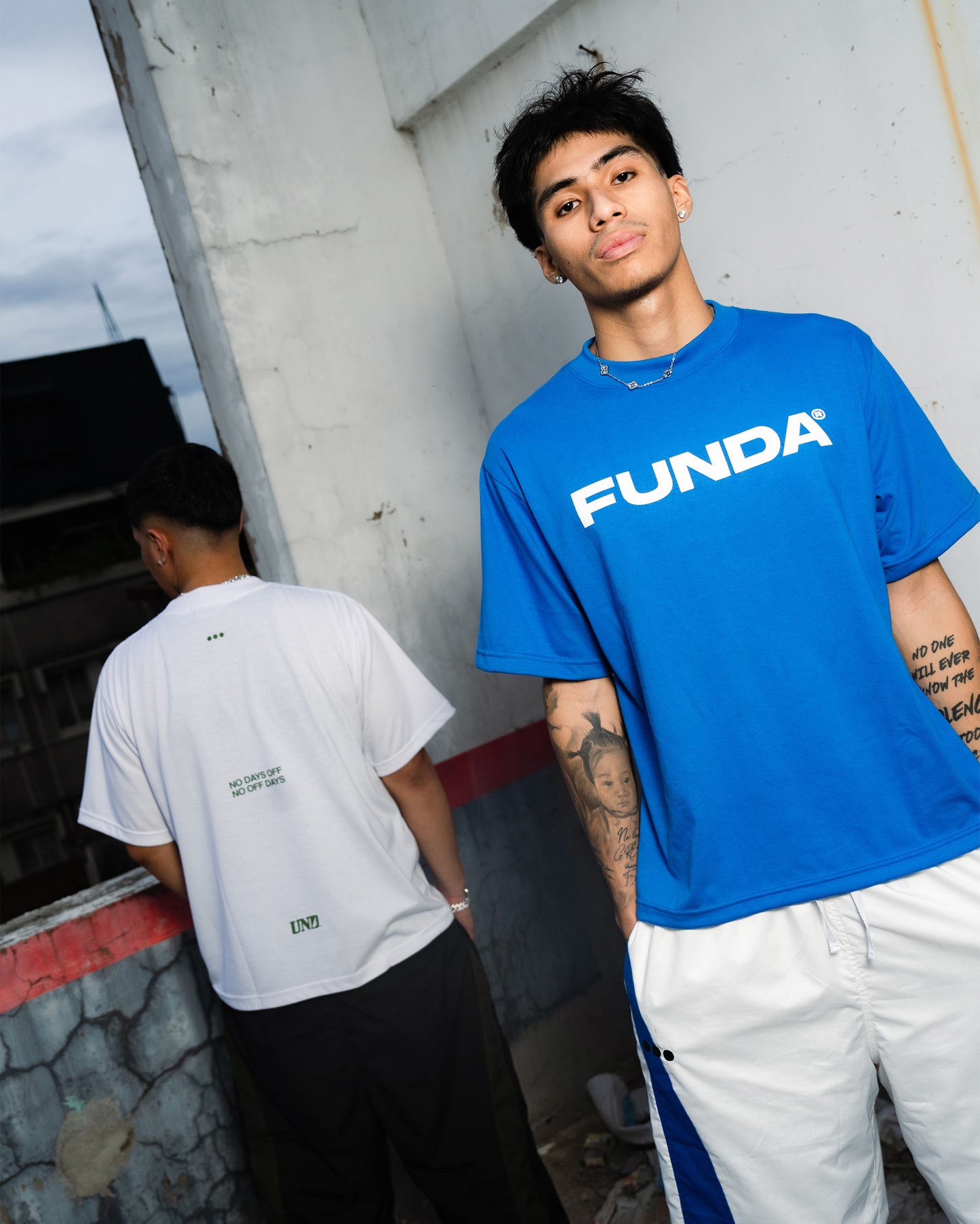 FUNDA athlētikós Tee in Blue