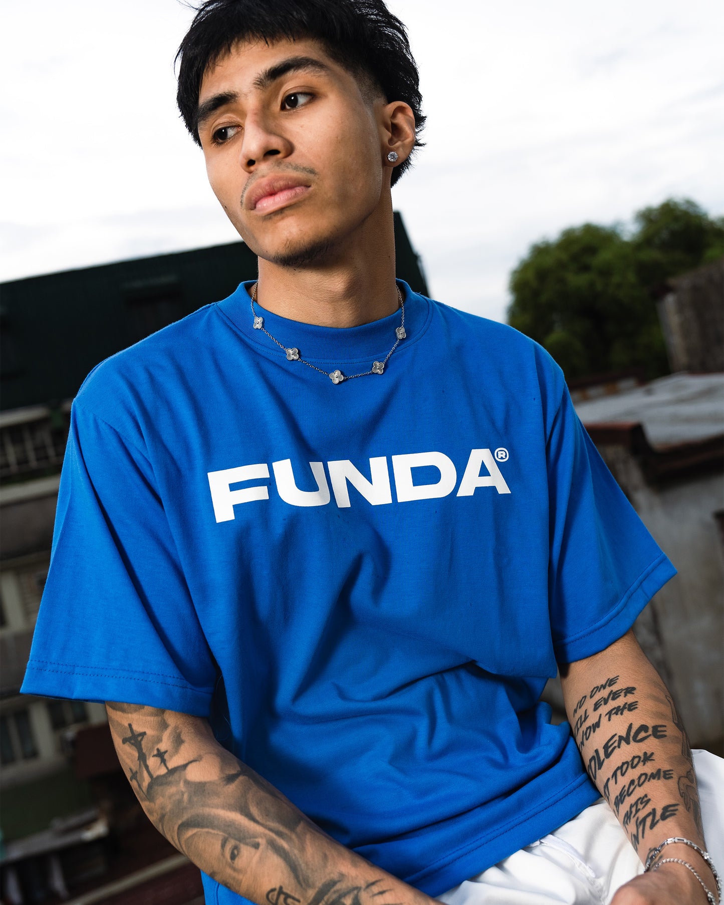 FUNDA athlētikós Tee in Blue