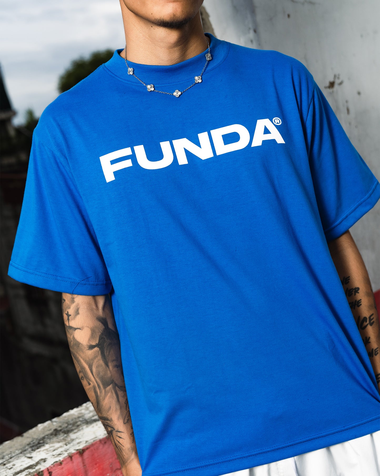 FUNDA athlētikós Tee in Blue