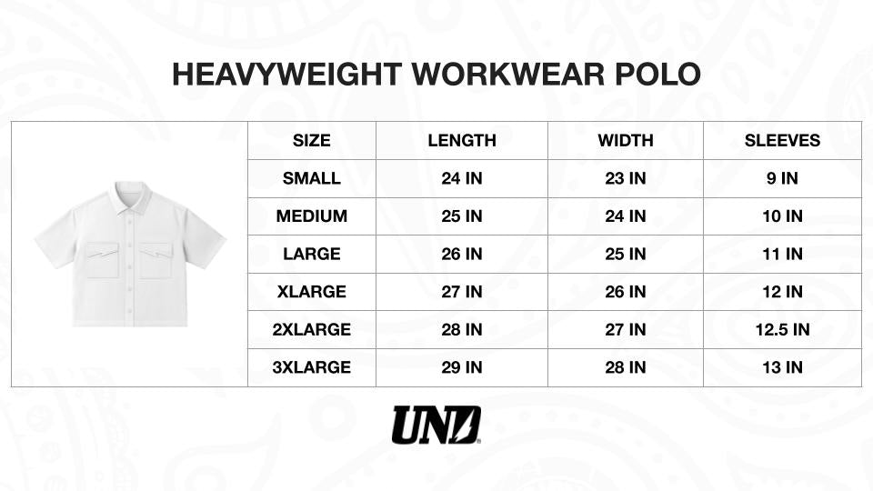 UND Heavyweight Work Polo Military Blue