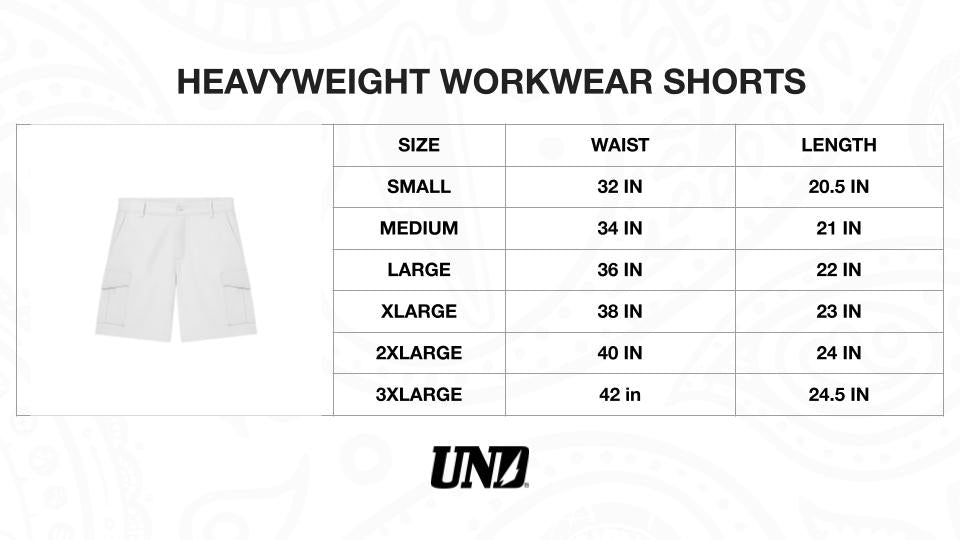 UND Heavyweight Cargo Shorts Military Blue
