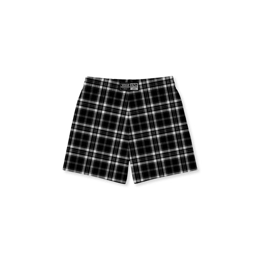 Plaid Boxer Shorts in Black