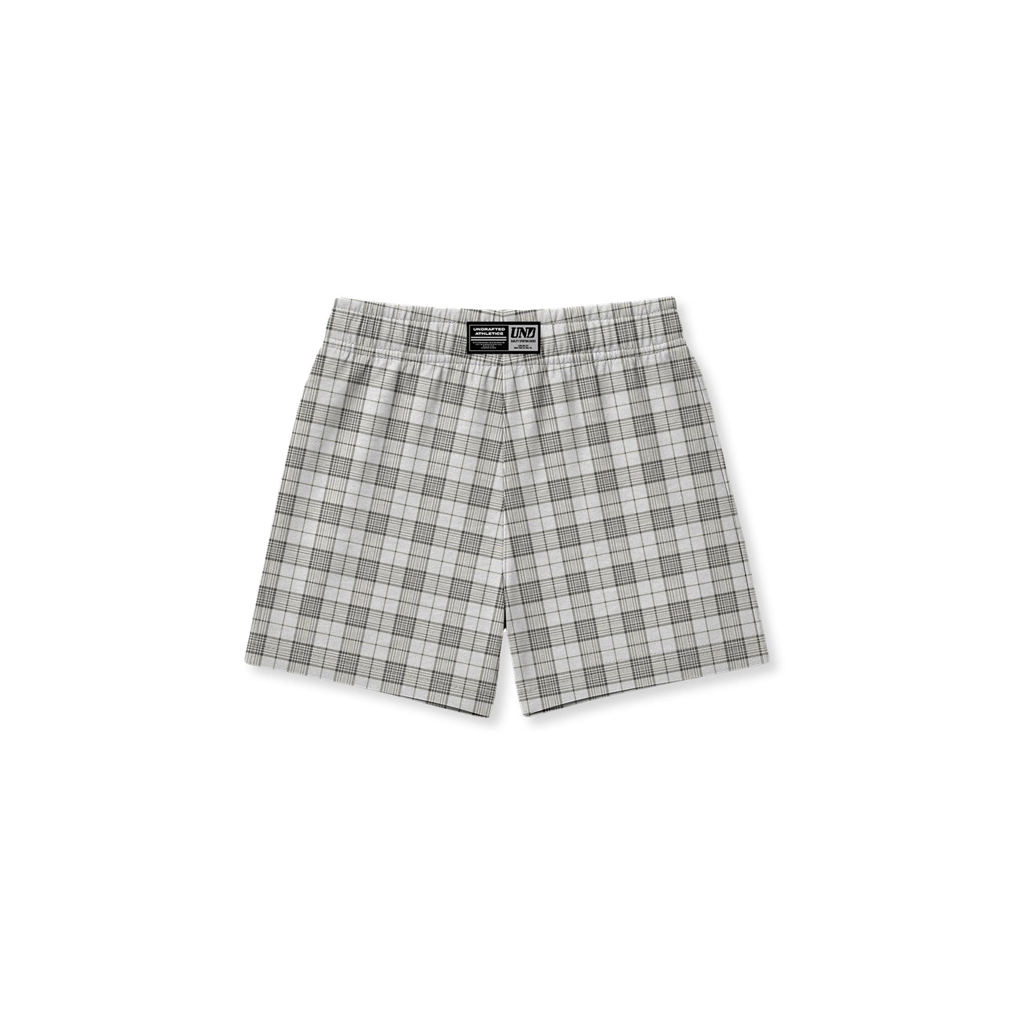 Plaid Boxer Shorts in White