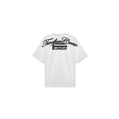 TWO FACE ARC TEE WHITE