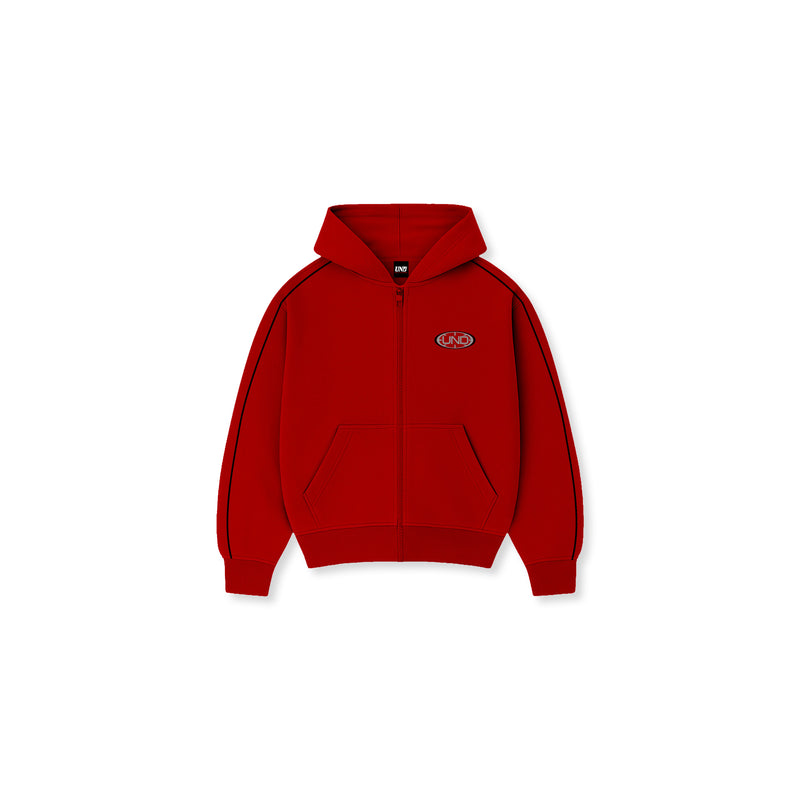 UND1600 Athletics Full-Zip Hoodie Burgundy