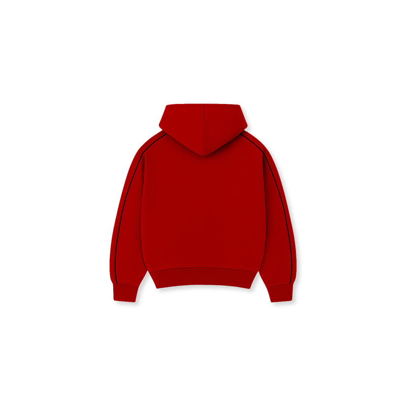 UND1600 Athletics Full-Zip Hoodie Burgundy