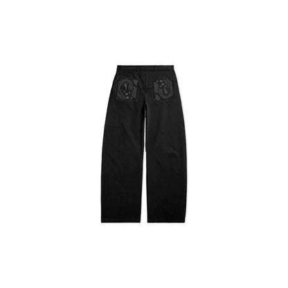 Bandana Twill Pants in Black