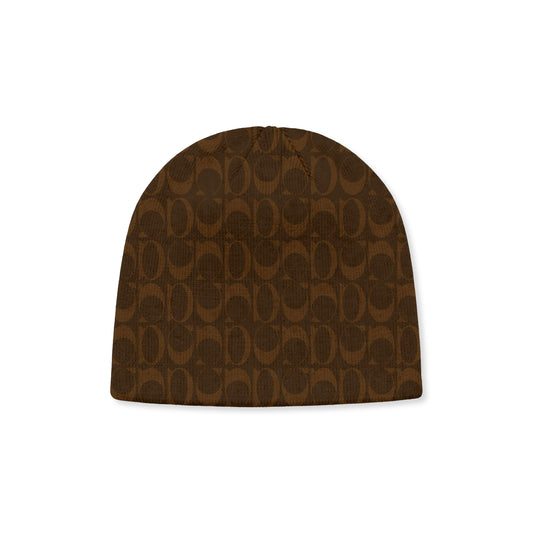 UND Monogram Brown Knit Beanie