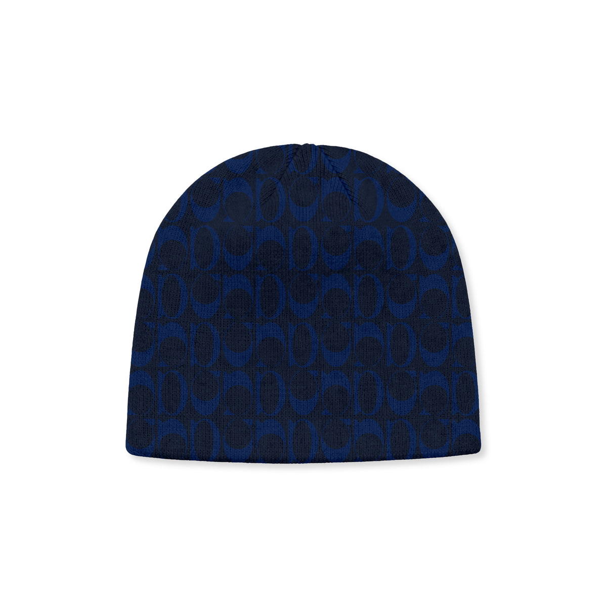 UND Monogram Navy Knit Beanie