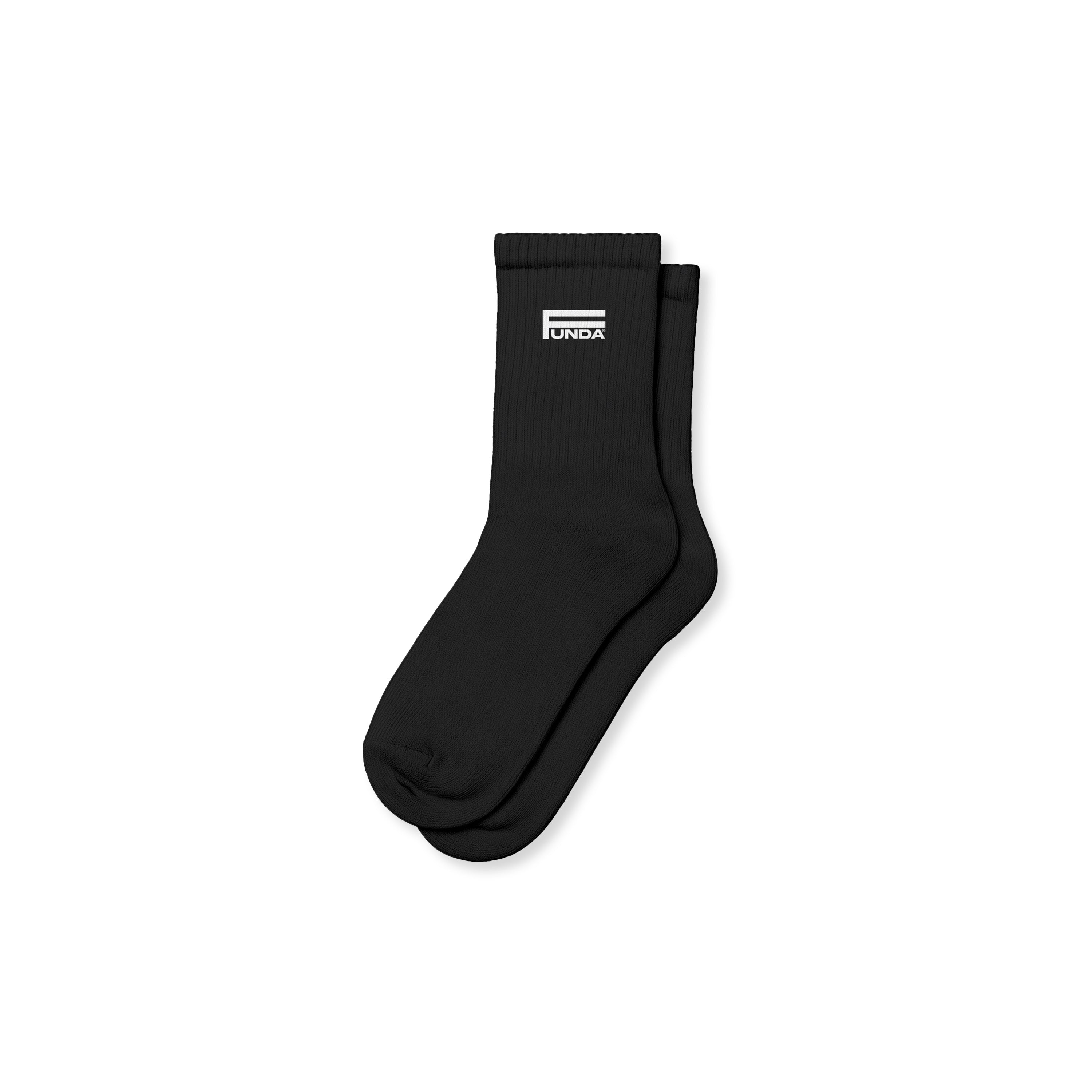 Sock F F2F CREW SOCKS BLACK – UNDRAFTED