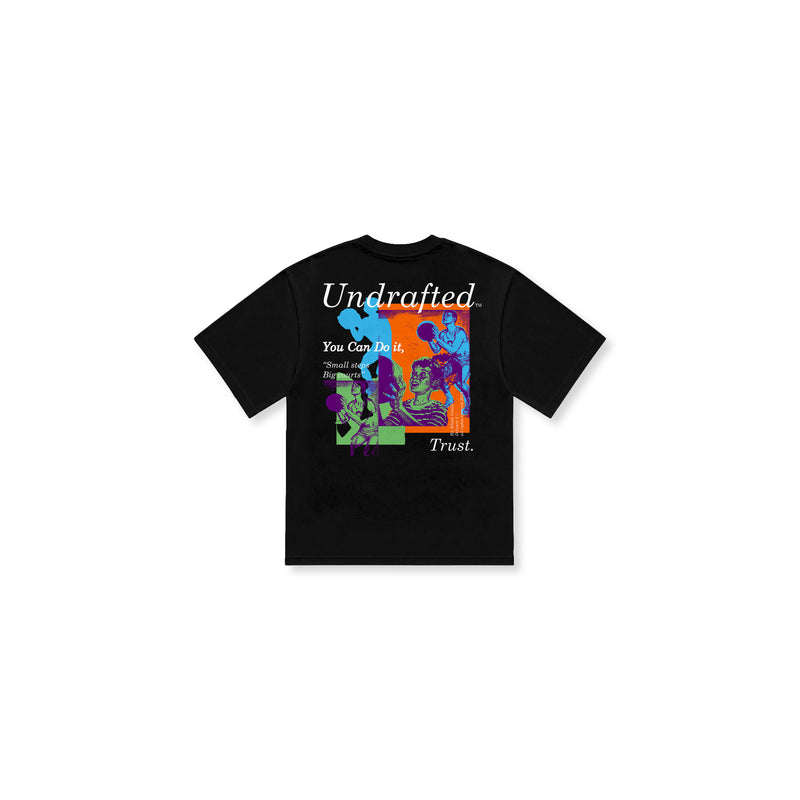 Steps Tee in Black