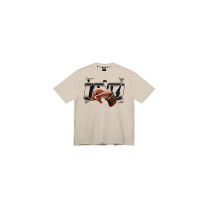 F. Through Tee in Cream