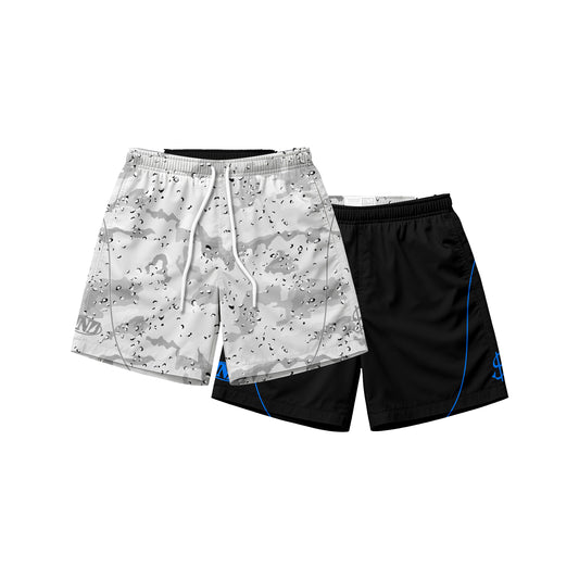 On Sight UNDxCASHMAN Reversible Nylon Shorts