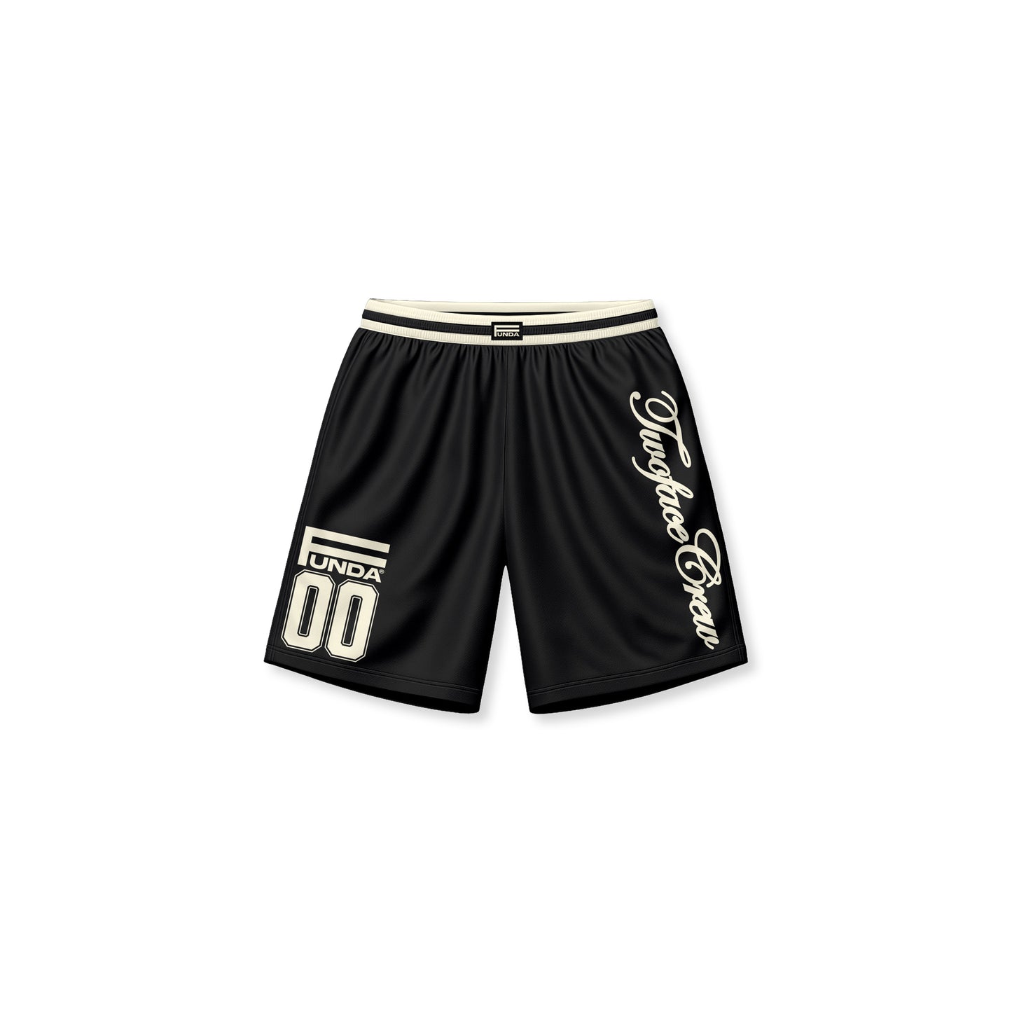 TWO FACE ARC MICROSHINY SHORTS BLACK