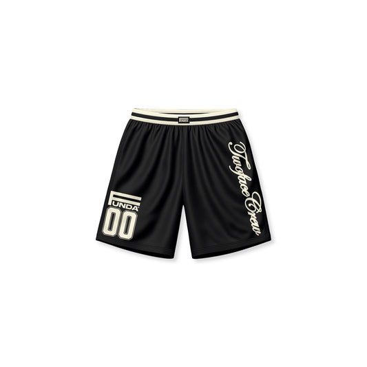 TWO FACE ARC MICROSHINY SHORTS BLACK