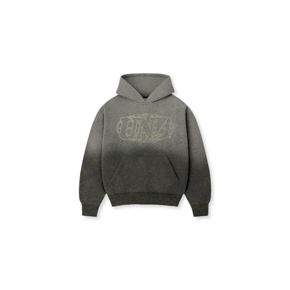 WRLDCHMPS GLINT Washed Hoodie in Cobblestone