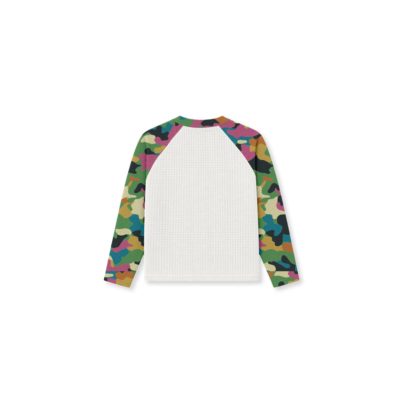 Crayon Camou Waffle Knit L/S