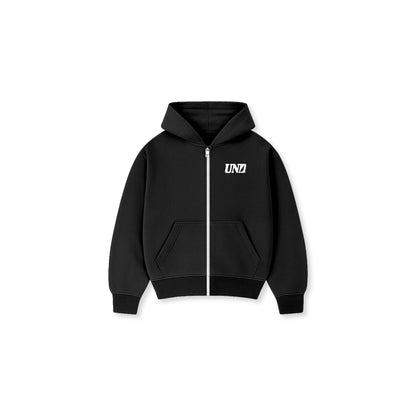 BIGO Zip Up Hoodie in Black