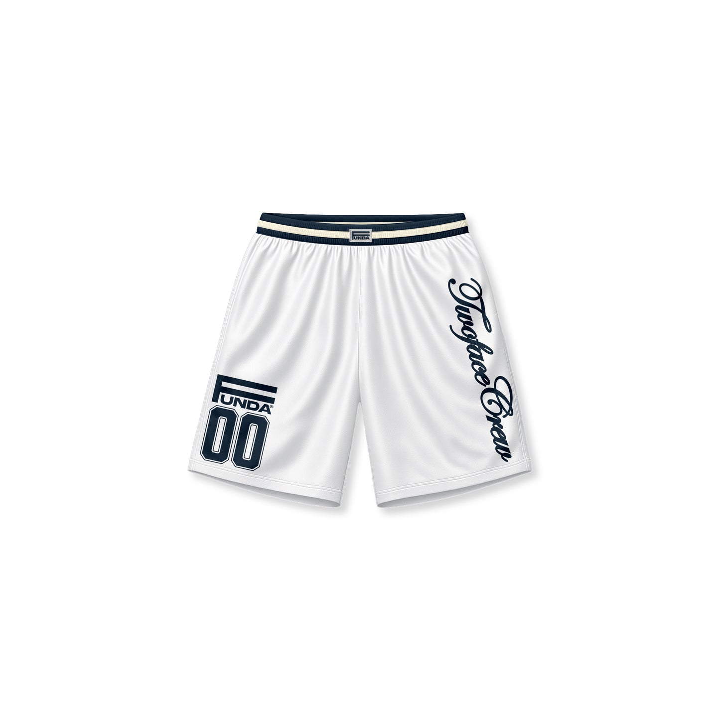 TWO FACE ARC MICROSHINY SHORTS WHITE