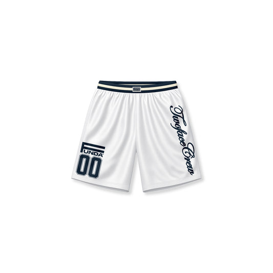 TWO FACE ARC MICROSHINY SHORTS WHITE