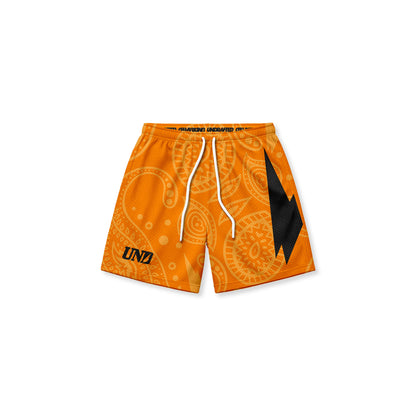 Volt Total Orange Baggy Mesh Shorts