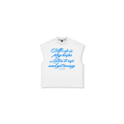 Lifestyle Script Muscle Tee White