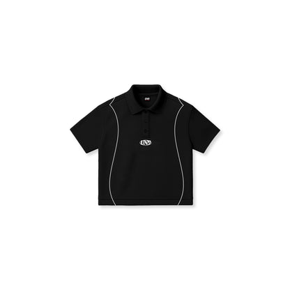 PIPE Melange Polo in Black