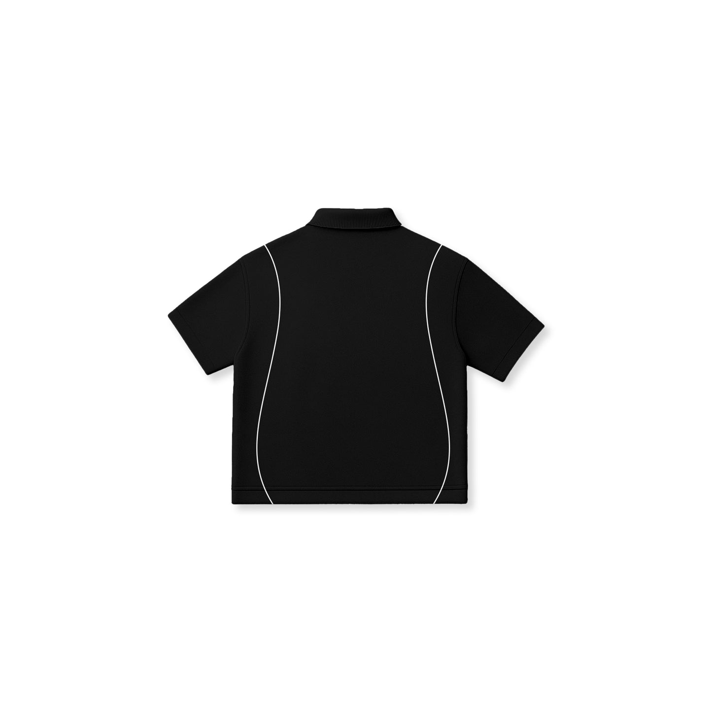 PIPE Melange Polo in Black