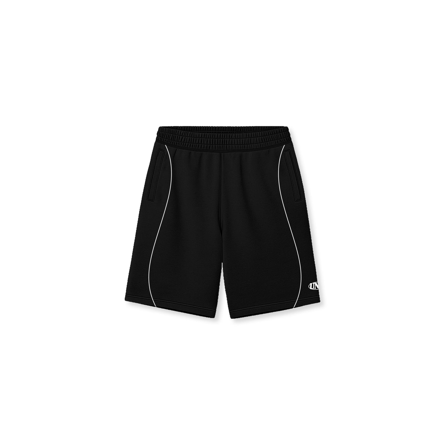 PIPE Melange Shorts in Black