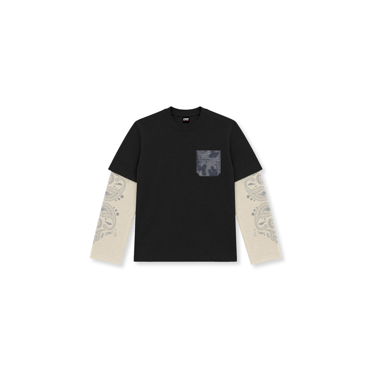 Pocket Paisley 2-Fer Waffle L/S Tee